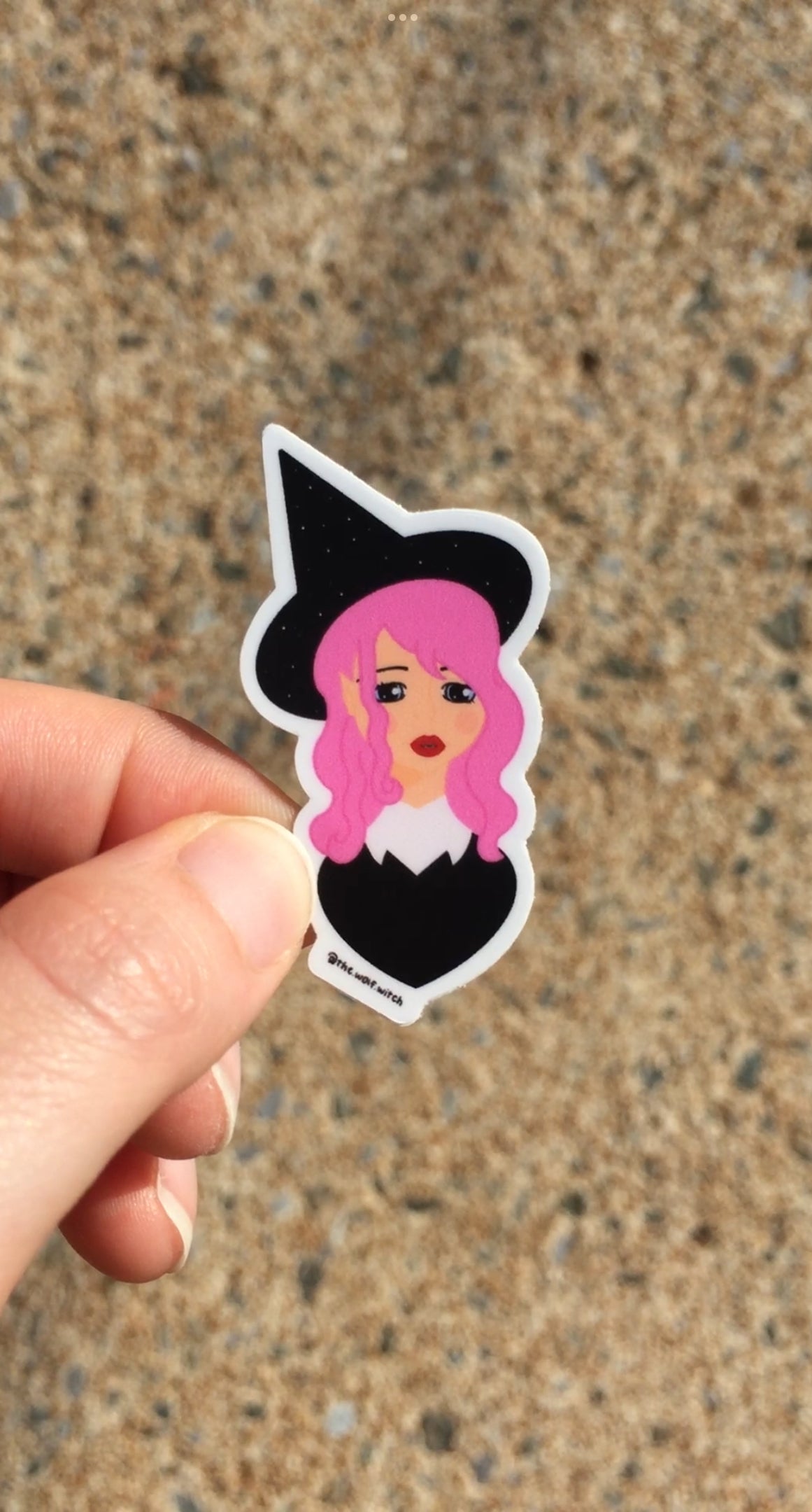 Bruja rosa - Sticker